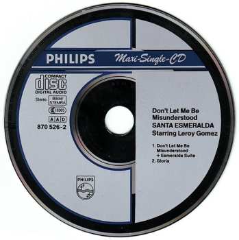 CD Santa Esmeralda: Don't Let Me Be Misunderstood + Esmeralda Suite / Gloria