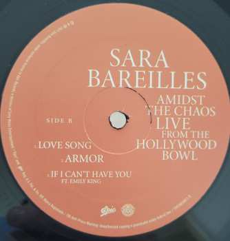 3LP Sara Bareilles: Amidst the Chaos: Live from the Hollywood Bowl