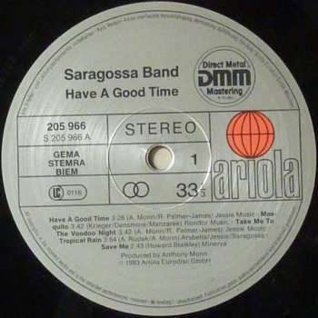 LP Saragossa Band: Have A Good Time