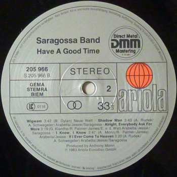 LP Saragossa Band: Have A Good Time