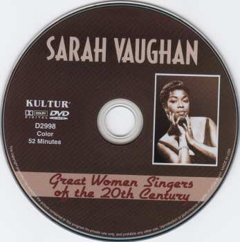 DVD Sarah Vaughan: Great Women Singers Of The 20th Century