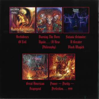 5CD/Doos Satan's Host: Burning In Their Purity - The Elixir Era