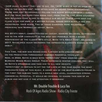 CD Satin: Appetition