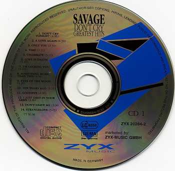 2CD Savage: Don't Cry - Greatest Hits