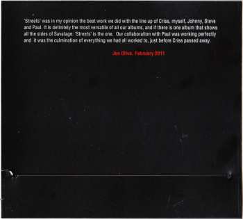 CD Savatage: Streets (A Rock Opera) DIGI