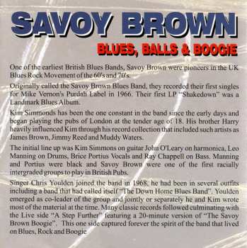 CD Savoy Brown: Blues, Balls & Boogie