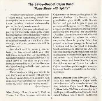 CD Savoy-Doucet Cajun Band: Home Music With Spirits