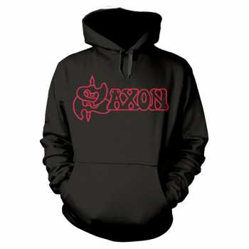 Merch Saxon: Mikina S Kapucí Denim And Leather S