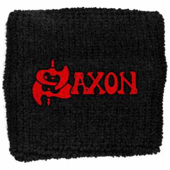 Merch Saxon: Zweetbandje Red Logo Saxon 