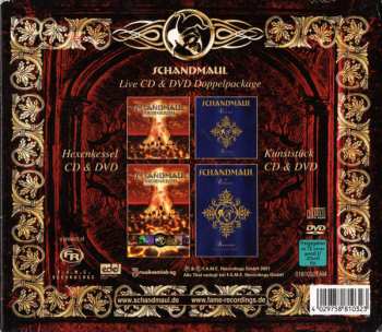 2CD/2DVD/Doos Schandmaul: Live CD & DVD Doppelpackage - Hexenkessel & Kunststück