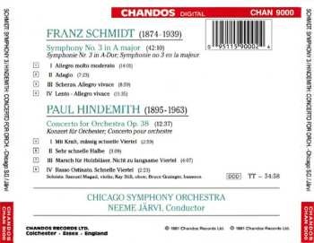 CD Paul Hindemith: Symphony No. 3, Concerto For Orchestra