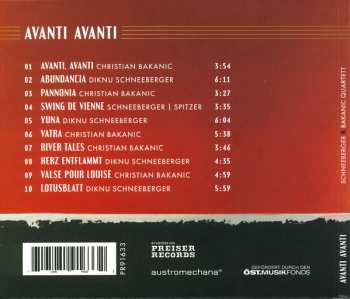 CD Schneeberger & Bakanic Quartett: Avanti Avanti