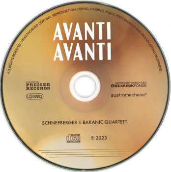 CD Schneeberger & Bakanic Quartett: Avanti Avanti