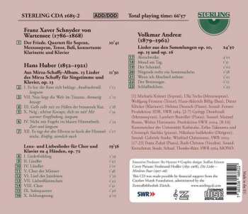 CD Volkmar Andreae: Der Friede : Aus Mirza-Schaffy-Album, Op. 13 : Lenz- Und Liebeslieder Fur Chor Und Klavier Zu 4 Handen, Op. 72 : Lieder Aus Den Sammlungen Op.10, Op.15 And Op.16