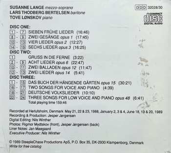 3CD Arnold Schoenberg: Arnold Schoenberg • Complete Lieder