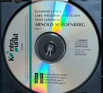 3CD Arnold Schoenberg: Arnold Schoenberg • Complete Lieder