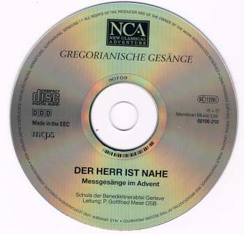 CD Schola Der Benediktiner-Abtei Gerleve: Der Herr Ist Nahe (Messgesänge Im Advent)