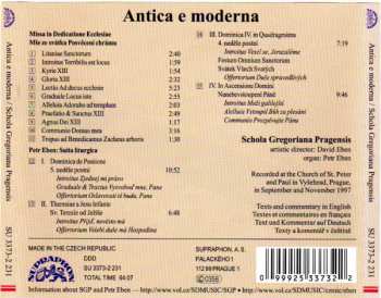 CD Schola Gregoriana Pragensis: Antica E Moderna