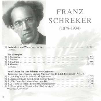 CD Franz Schreker: 20th Century Portraits