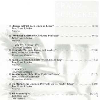 CD Franz Schreker: 20th Century Portraits