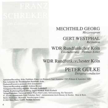 CD Franz Schreker: 20th Century Portraits