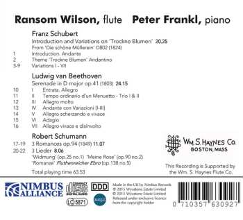 CD Robert Schumann: Schubert: Trockne Blume; Beethoven: Serenade; Schumann: 3 Romanzen; 3 Lieder