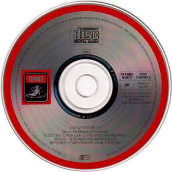 CD Franz Schubert: Deutsche Messe · Chorwerke