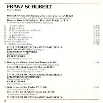 CD Franz Schubert: Deutsche Messe · Chorwerke