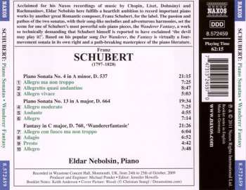 CD Franz Schubert: Piano Sonatas Nos. 4 And 13 • Wanderer Fantasy