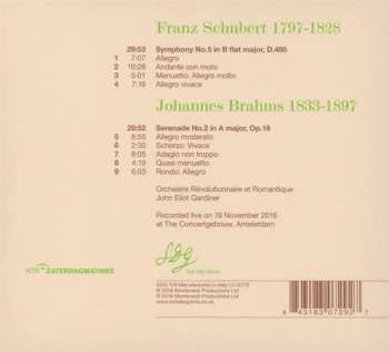 CD Johannes Brahms: Symphony 5; Serenade 2