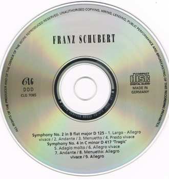 CD Franz Schubert: Symphonies 2 & 4 "Tragic"