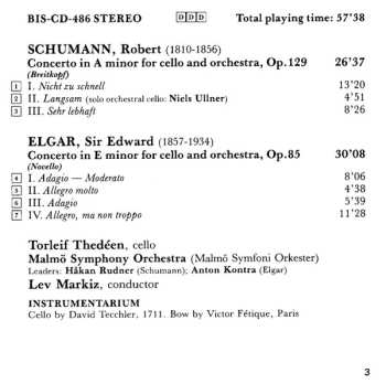 CD Robert Schumann: Cello Concertos