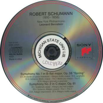CD Robert Schumann: Symphony No. 1 "Spring" / Symphony No. 2