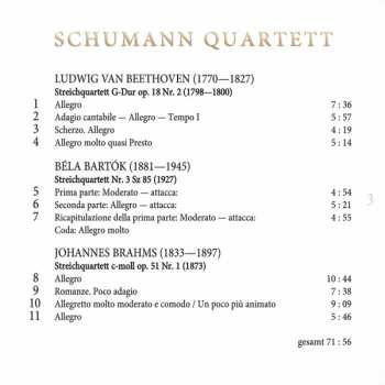 SACD Schumann Quartett: Beethoven Bartók Brahms
