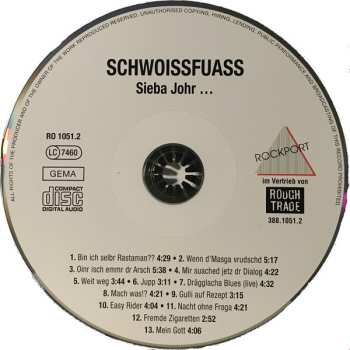 CD Schwoißfuaß: Sieba Johr...