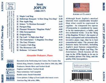 CD Scott Joplin: Piano Rags
