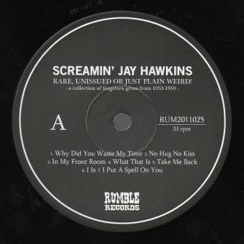 LP Screamin' Jay Hawkins: Rare, Unissued Or Just Plain Weird!