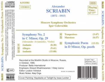 CD Alexander Scriabine: Symphony No.2 • Symphonic Poem In D Minor