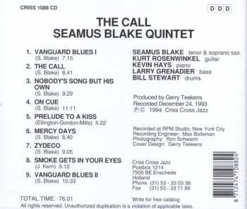 CD Seamus Blake Quintet: The Call