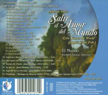 CD Sebastian Duron:  Salir El Amor Del Mundo  “Love Leaves The World” (Cupid’s Final Folly)