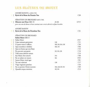 CD Les Arts Florissants: Les Maître Du Motet