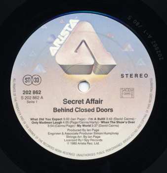 LP Secret Affair: Behind Closed Doors