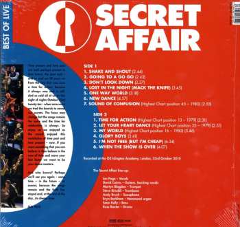 LP Secret Affair: Time For Action - Best Of Live LTD | CLR