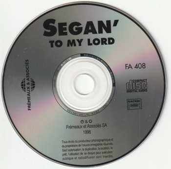 CD Segan': To My Lord