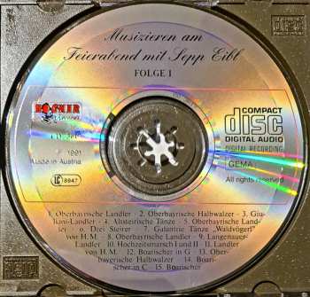 CD Eibl Sepp: Musizieren Am Feierabend Mit Sepp Eibl Folge 1
