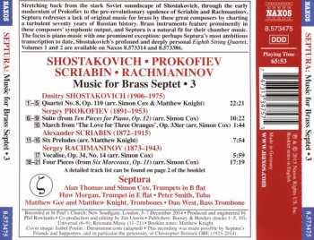 CD Sergei Prokofiev: Music for Brass Septet 3