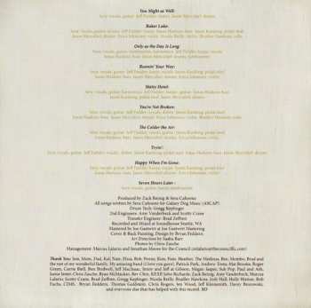 CD Sera Cahoone: Only As The Day Is Long