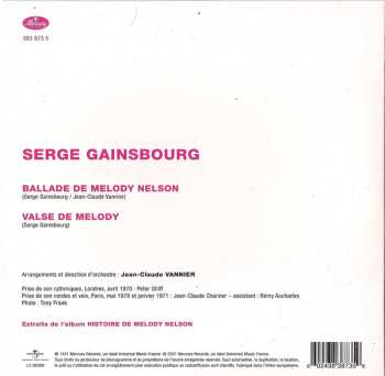 SP Serge Gainsbourg: Ballade De Melody Nelson 