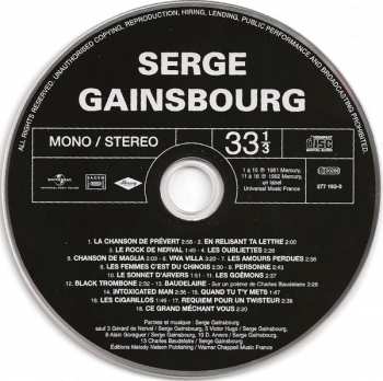 12CD/Doos Serge Gainsbourg: L'Essentiel Des Albums Studio