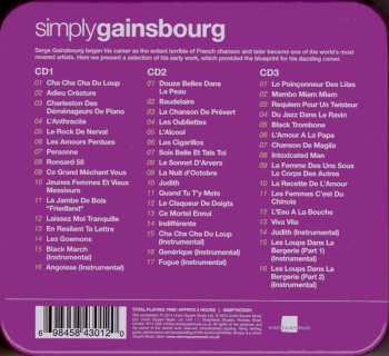 3CD/Doos Serge Gainsbourg: Simply Gainsbourg (3 CDs From The Genius Of Chanson)